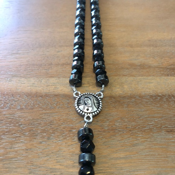 🙏 ROSARY HEMATITE NECKLACE 🙏 - Picture 2 of 4